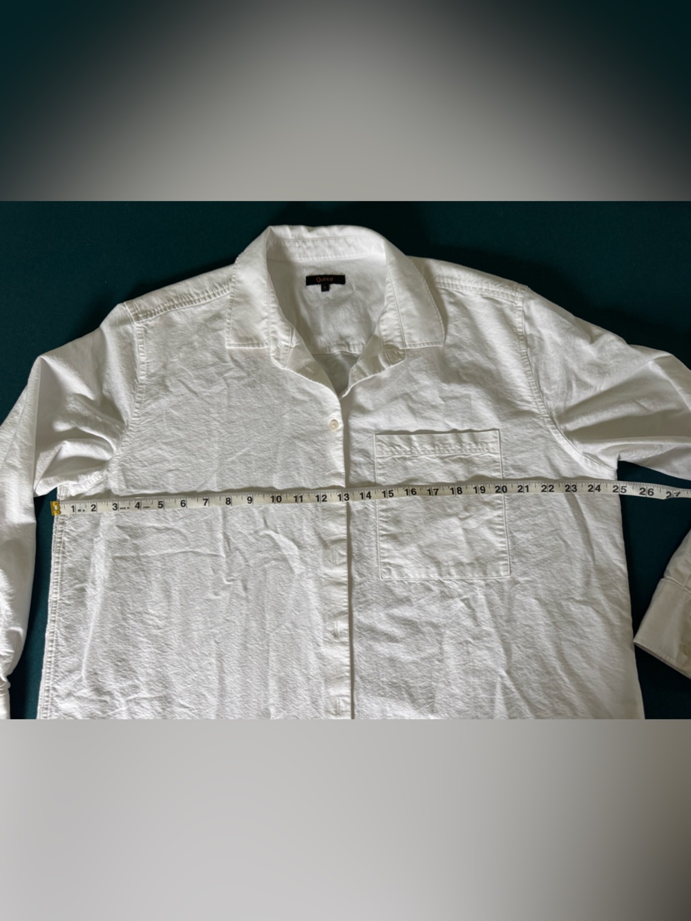 Quince 100% Organic Cotton Relaxed Oxford Shirt White Size Large - Picture 6 of 9